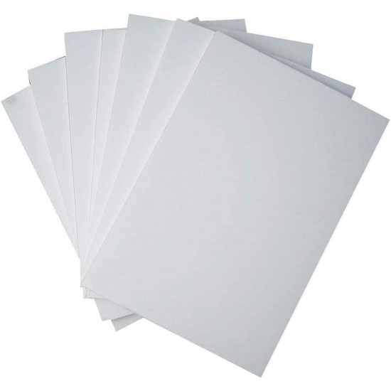 white Foamboard - 5 mm thick, Size (70 x 100 mm) each piece in a bag